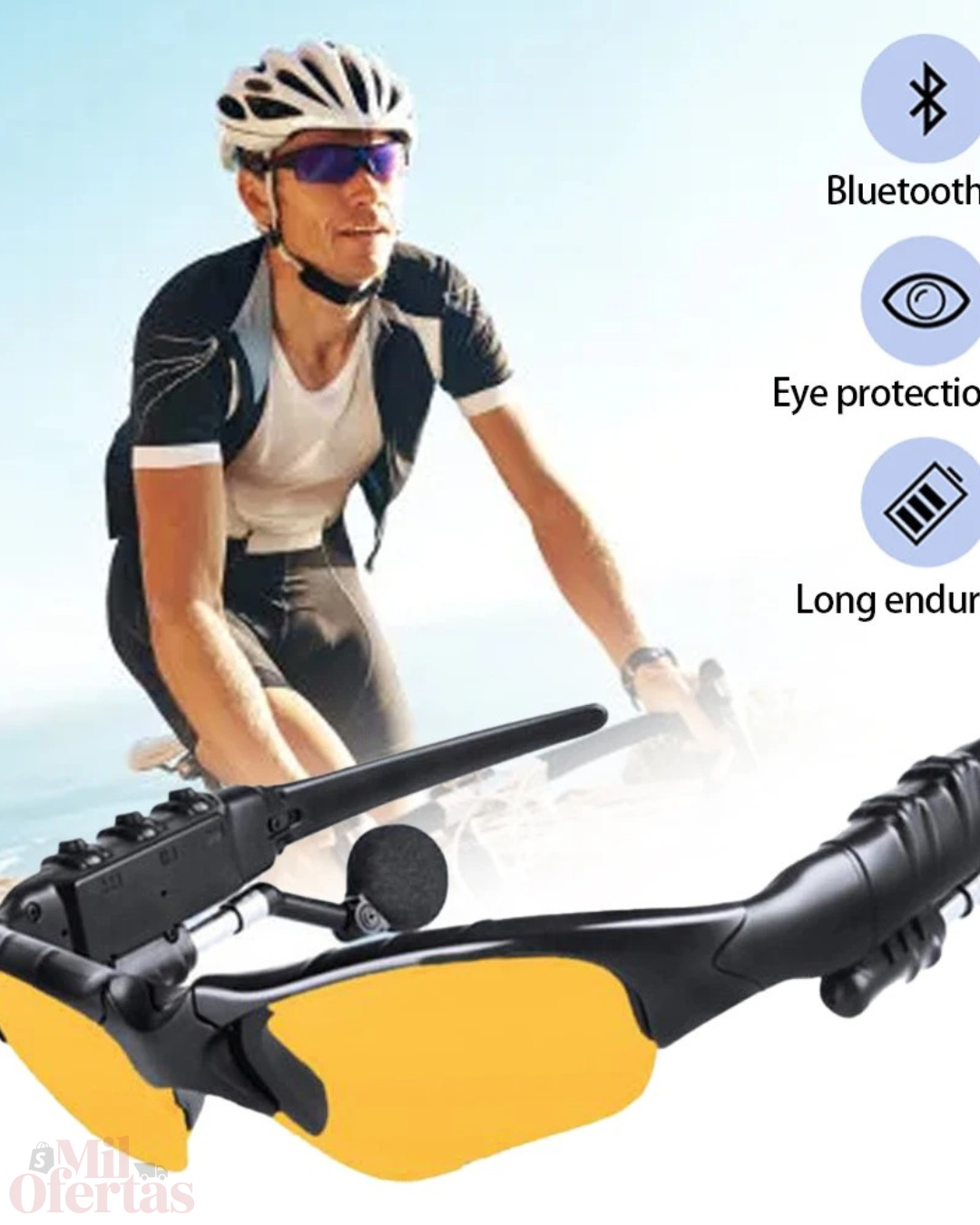 LENTES DE SOL CON AUDIFONOS BLUETOOTH
