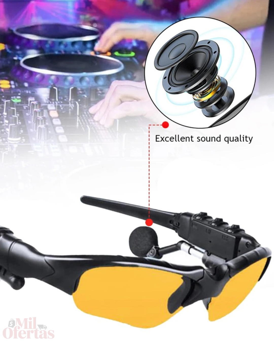 LENTES DE SOL CON AUDIFONOS BLUETOOTH